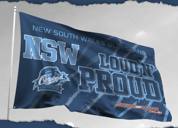 NSW Blues Large Banner Flag [FLV:Loud & Proud]