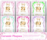 Load image into Gallery viewer, Birthday Ceramic Plaque [FLV:18th]
