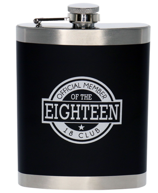 Hip Flask - 18th Black