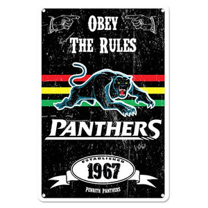Penrith Panthers Retro Metal Sign