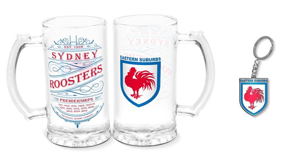 Sydney Roosters Stein & Keyring Pack