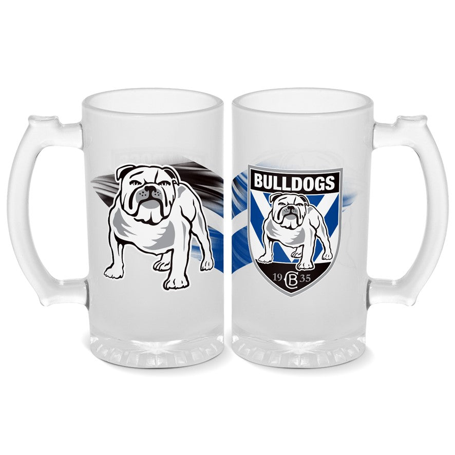 Canterbury Bulldogs Glass Stein