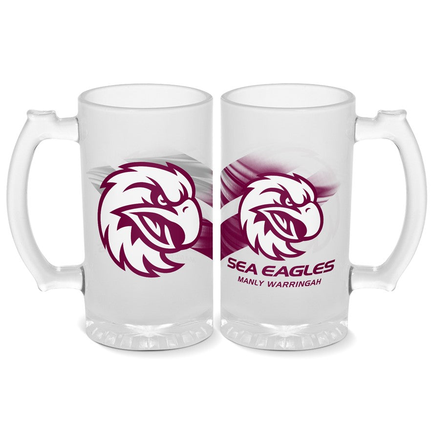 Manly Sea Eagles Glass Stein