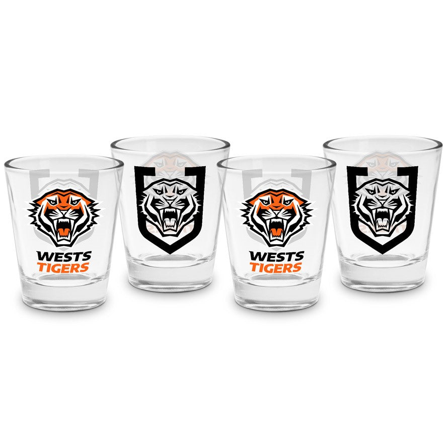 Wests Tigers Shot Glasses