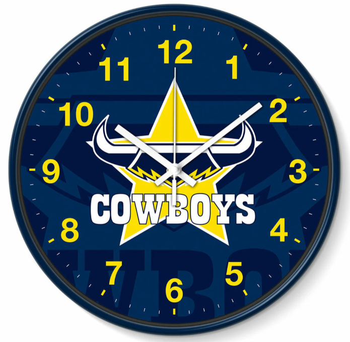 NQ Cowboys Wall Clock