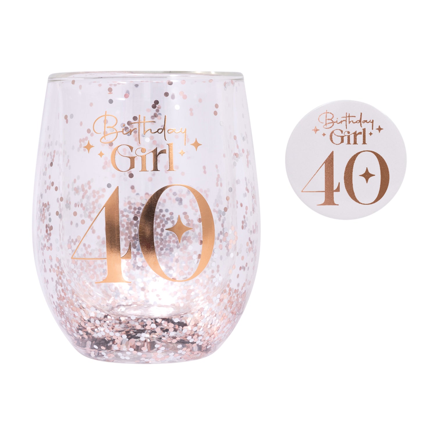 40th Celebration Glass & Badge