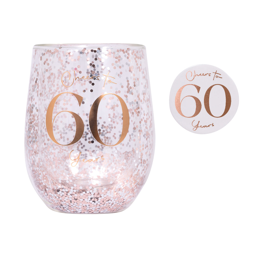 60th Celebration Glass & Badge