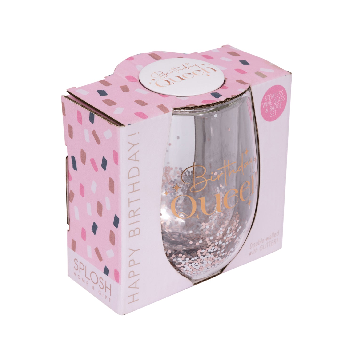 Birthday Celebration Glass & Badge