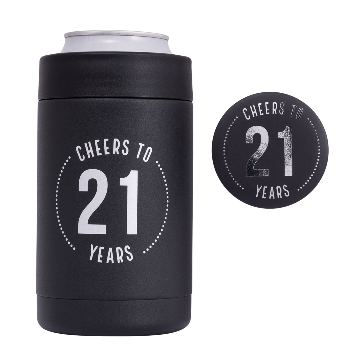 21st Celebration Cooler & Badge 