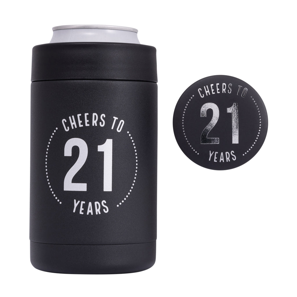 21st Celebration Cooler & Badge 