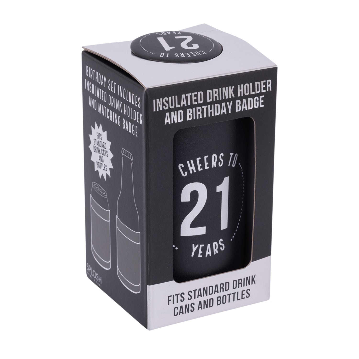 21st Celebration Cooler & Badge 