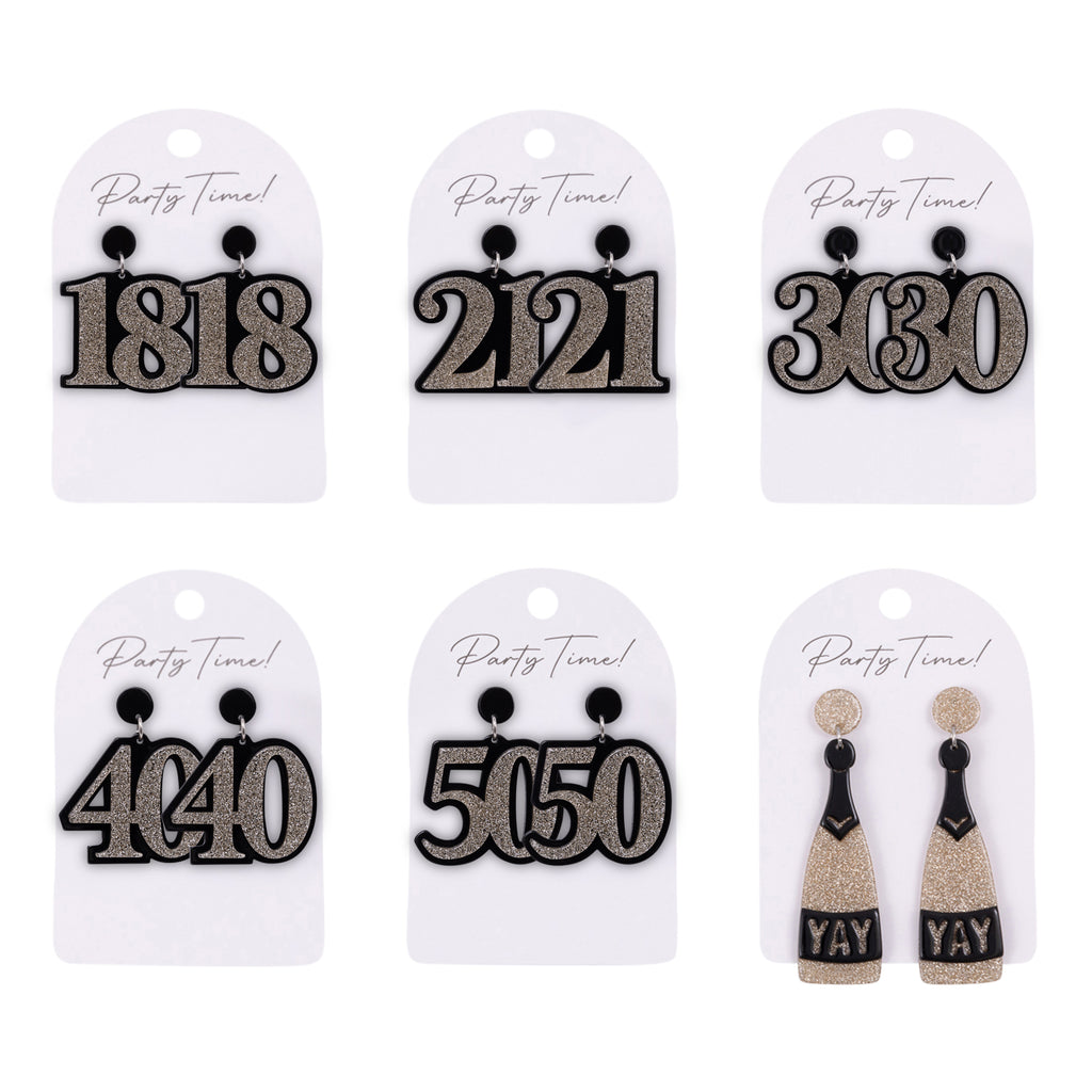 Birthday Celebration earrings [FLV:Champagne]