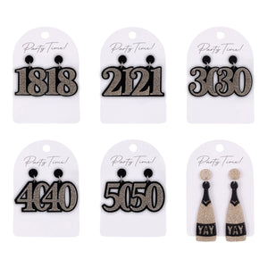 Birthday Celebration earrings [FLV:Champagne]