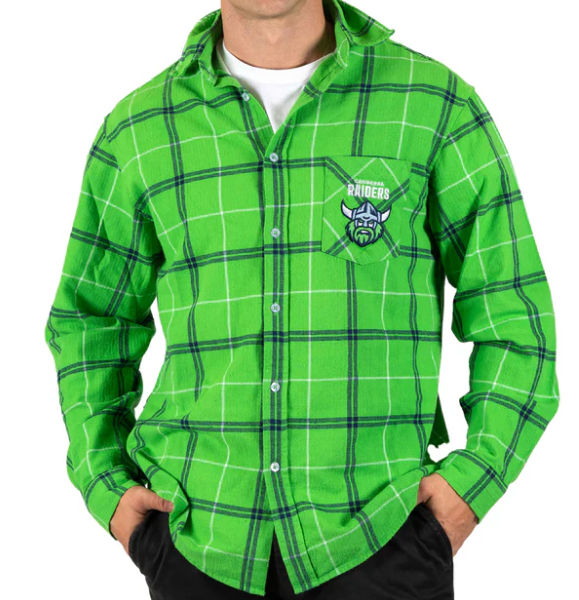 Canberra Raiders "Mustang"Flannel Shirt [SZ:Small]