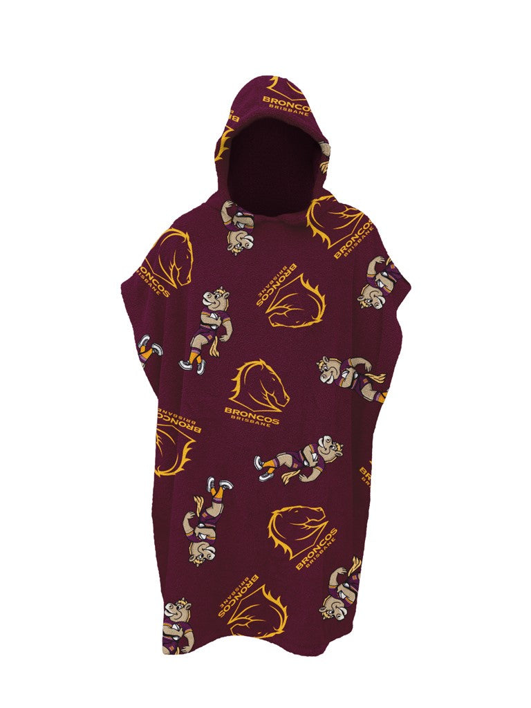 Brisbane Broncos Youth Hooded Towel