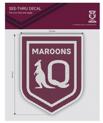 Load image into Gallery viewer, QLD Maroons Car Stickers [FLV:See-Thru Decal]
