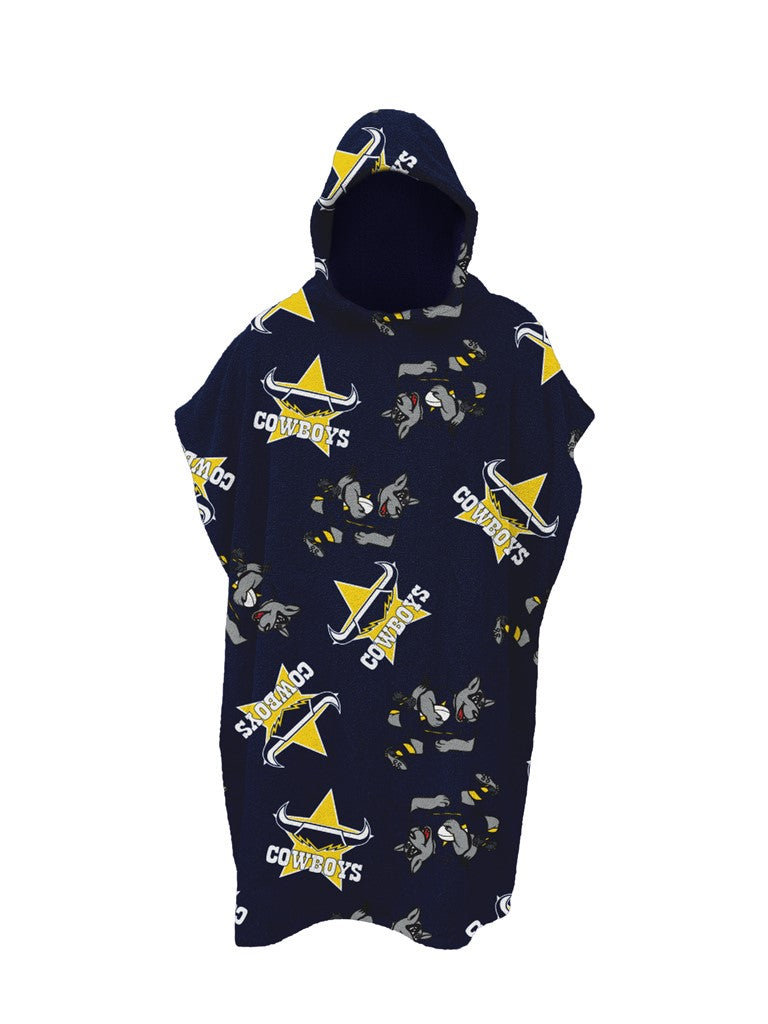 NQ Cowboys Youth Hooded Towel