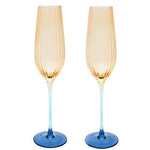 Load image into Gallery viewer, Ellie Glasses Amber &amp; Blue [FLV:Champagne]
