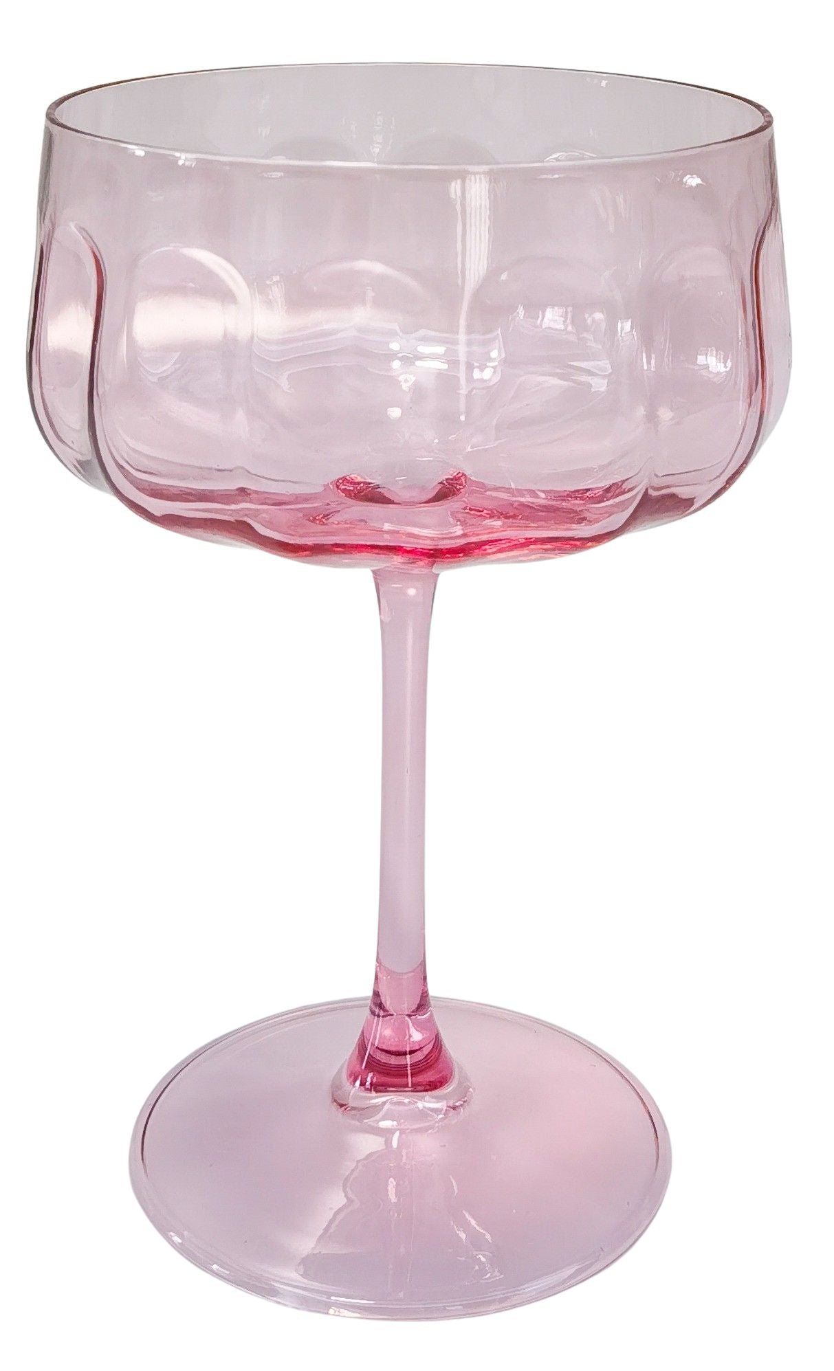 Tillie Coupe Glass [FLV:Pink]