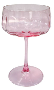 Tillie Coupe Glass [FLV:Pink]