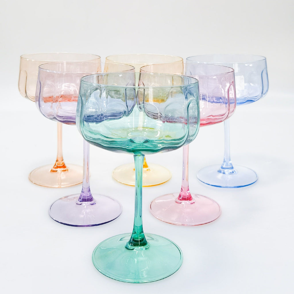 Tillie Coupe Glass [FLV:Pink]