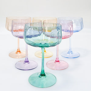 Tillie Coupe Glass [FLV:Pink]