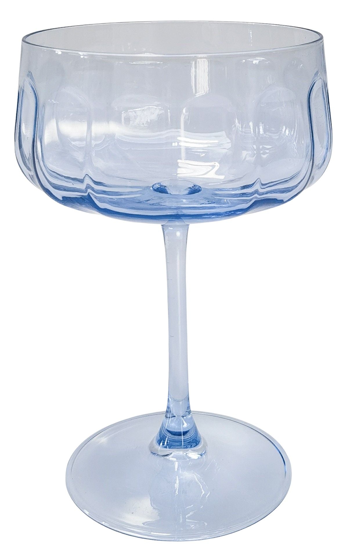 Tillie Coupe Glass [FLV:Blue]