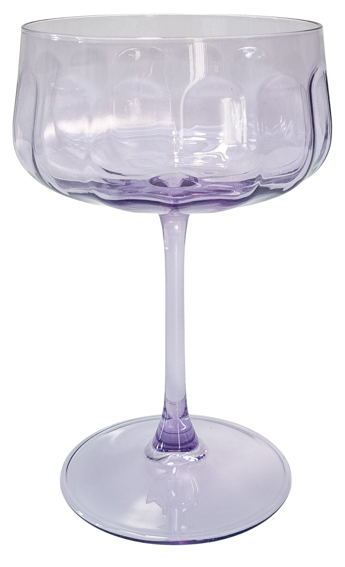 Tillie Coupe Glass [FLV:Purple]