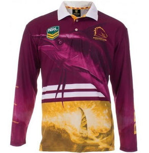 Brisbane Broncos Fishing Shirt [SZ:3XL STY:Fish]