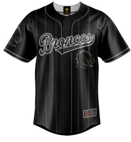 Brisbane Broncos Blackout Basketball Shirt [SZ:Small]