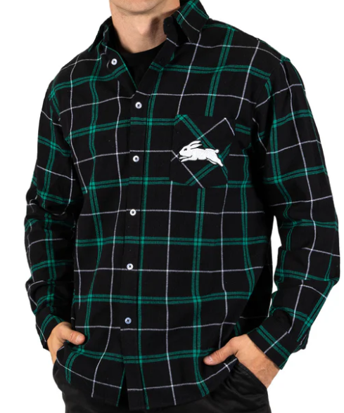 South Sydney Rabbitohs "Mustang" Flannel Shirt [SZ:Medium]