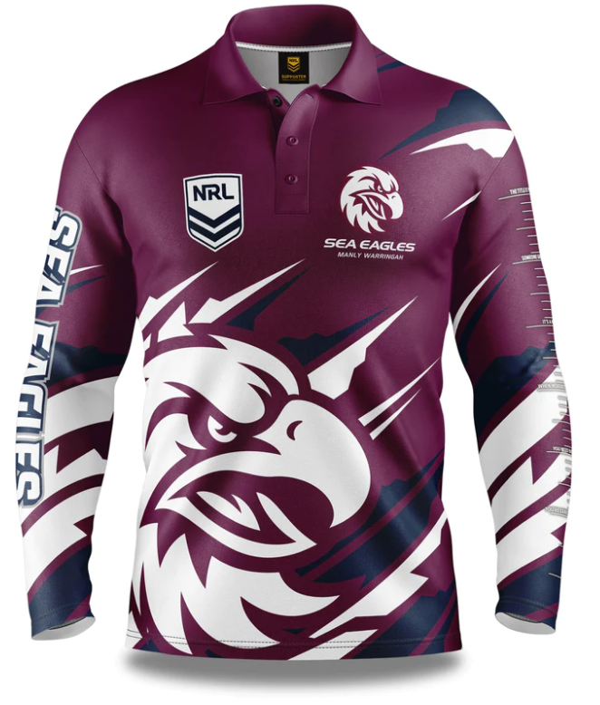 Manly Sea Eagles Fishing Shirts – The Beerless Bar