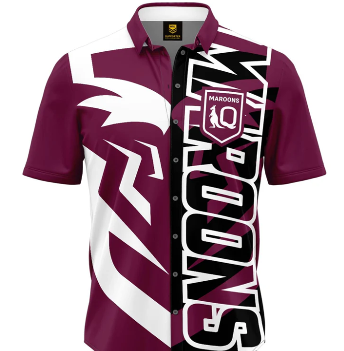 Qld Maroons Showtime Party Shirt [SZ:Medium]