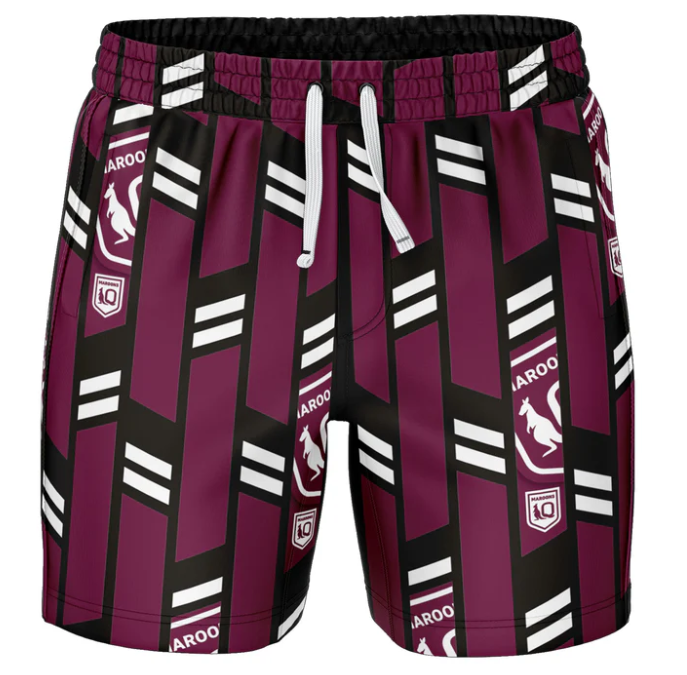 Qld Maroons Riviera Swim Shorts [SZ:Small]