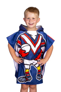 Sydney Roosters Mascot Hooded Towel