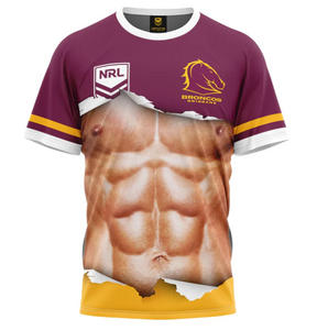 Brisbane Broncos Ripped Tee [SZ:Small]