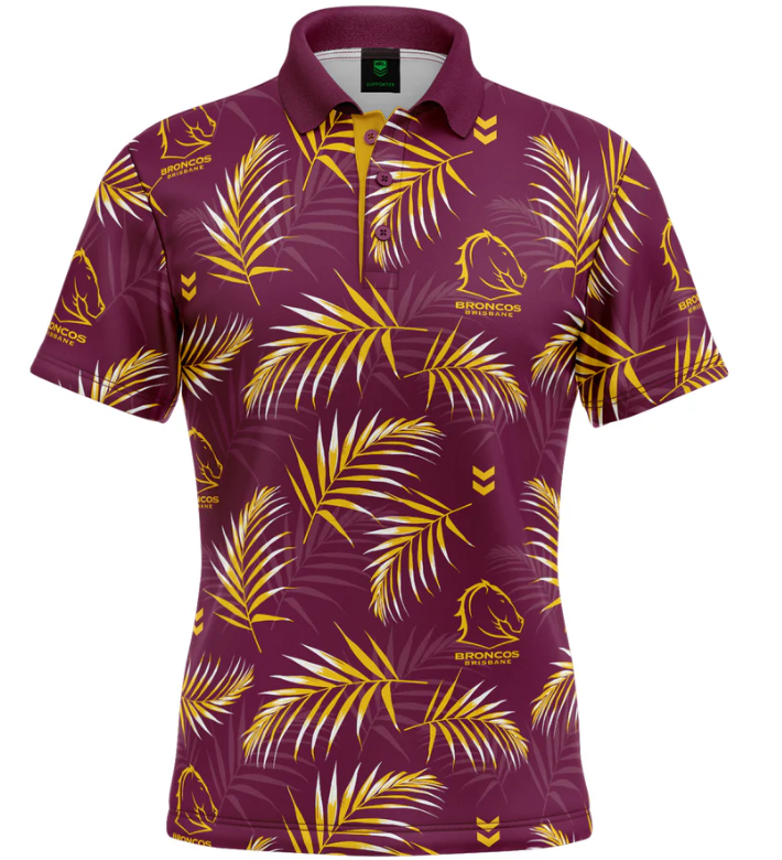 Brisbane Broncos Palm Beach Polo [SZ:Small]