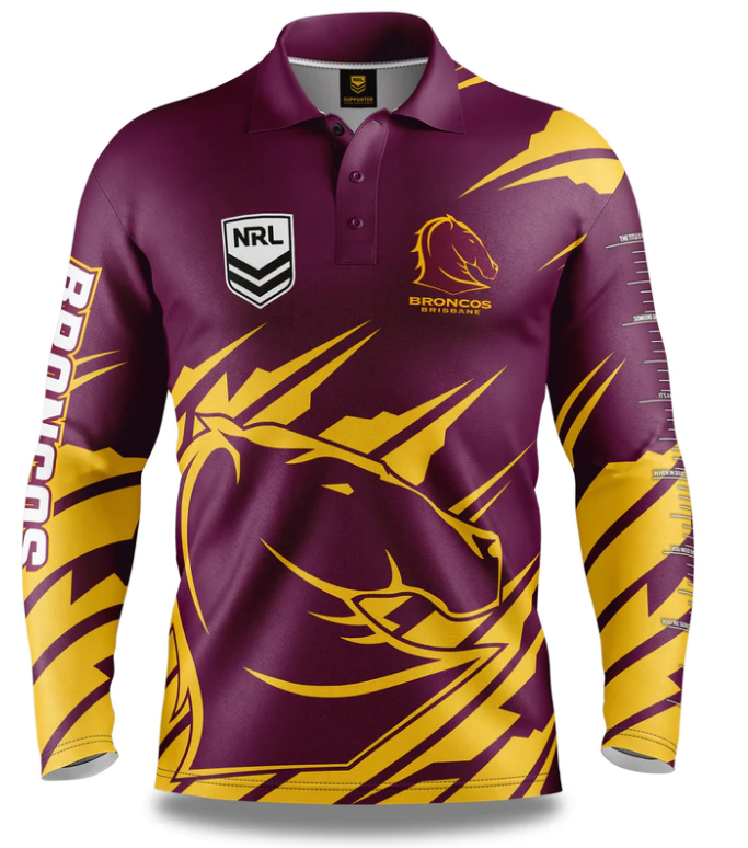 Brisbane Broncos Fishing Shirt [SZ:Small STY:Ignition]