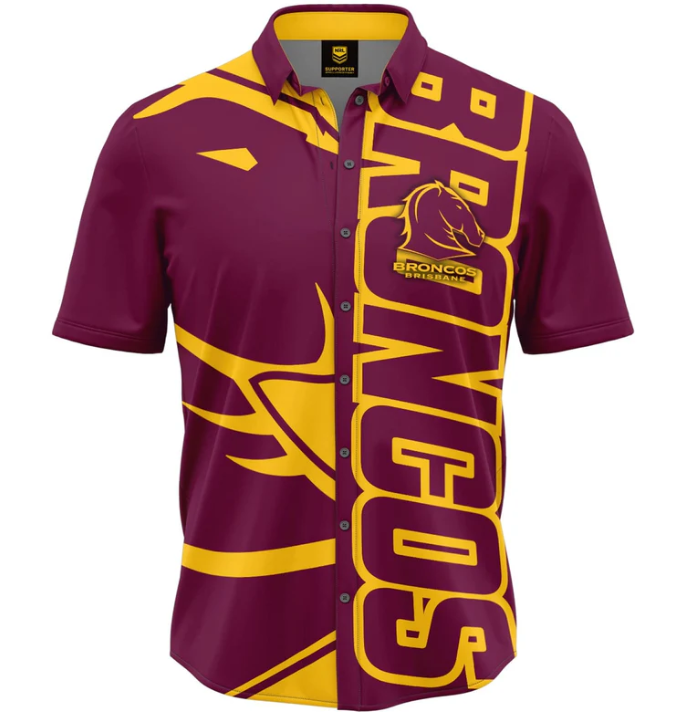 Brisbane Broncos Showtime Party Shirt [SZ:Small]