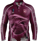 Load image into Gallery viewer, Qld Maroons Origin Fishing Shirt [SZ:Large STY:Barracuda]
