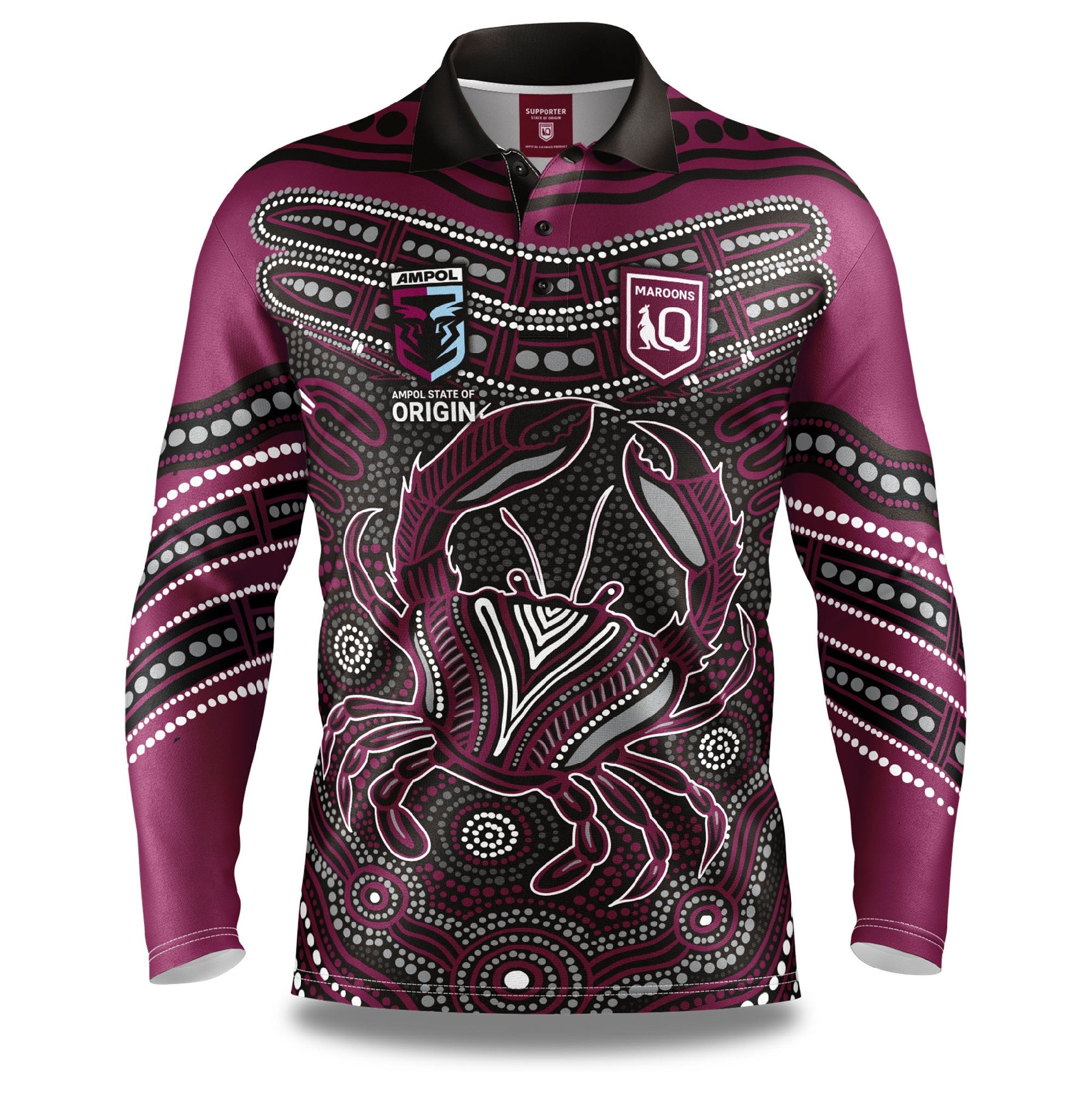 Qld Maroons Fishing Shirt [SZ:Small STY:Karumba]