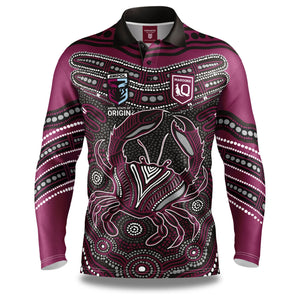 Qld Maroons Fishing Shirt [SZ:Small STY:Karumba]
