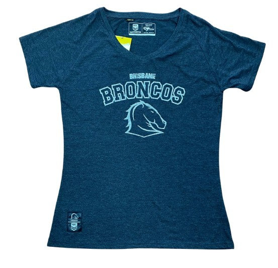 Brisbane Broncos Ladies Glitter Tee [SZ:16]