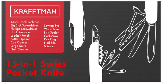 Krafftman Swiss Pocket Knife