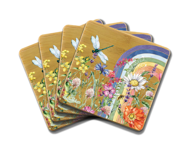 Wildflower Rainbow Coaster Set