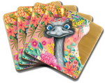 Load image into Gallery viewer, Happy emu [FLV:Coaster Set]
