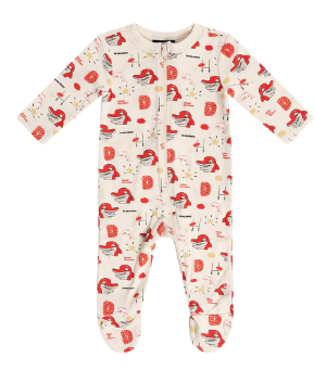 Dolphins Baby Romper [SZ:0-3 Months STY:Cloud]