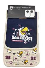 Load image into Gallery viewer, Manly Sea Eagles Bib Set [FLV:Mascot]
