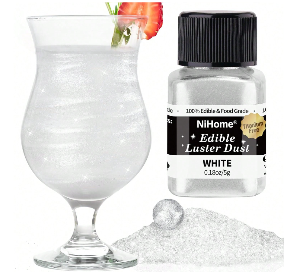 Edible Luster Gitter [FLV:White]