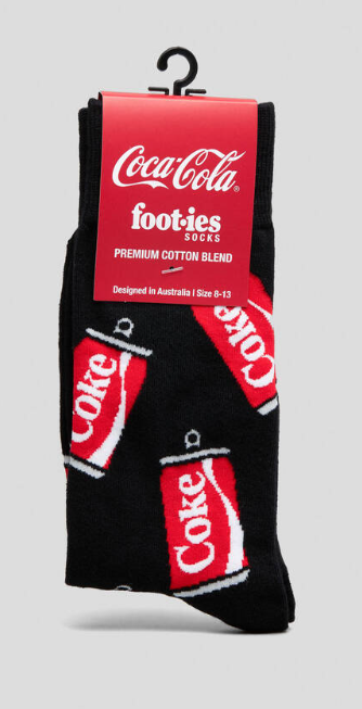 Foot-ies Socks [SZ:8-13 STY:Coke Cans]